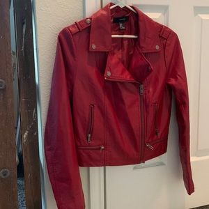 Red pleather jacket
